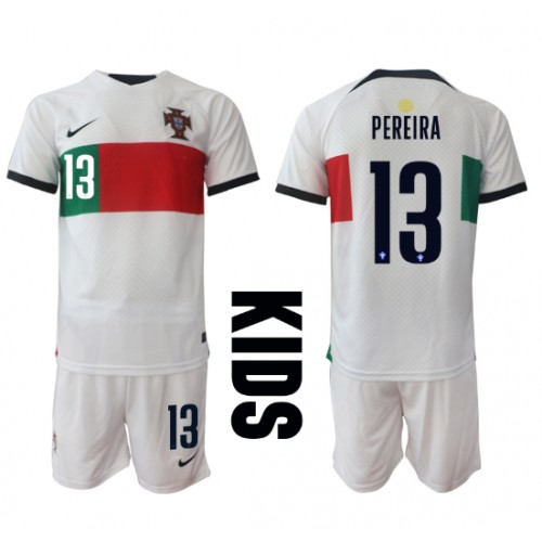 Fotballdrakt Barn Portugal Danilo Pereira #13 Bortedraktsett VM 2022 Kortermet (+ Korte bukser)
